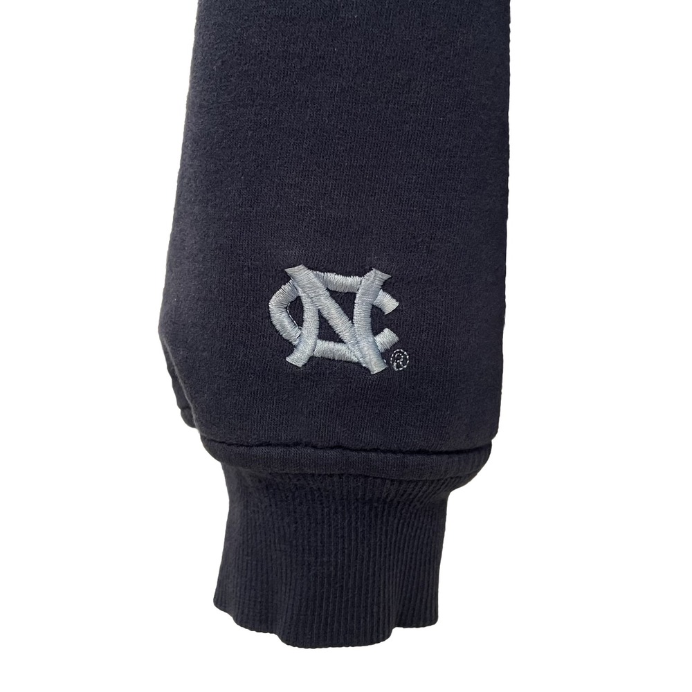UNC Tarheels Hoodie Sweatshirt Jacket Adult Large Y2K Thick Patch Letters - Picture 5 of 6